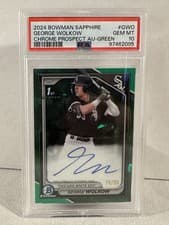2024 Bowman Sapphire Edition Autographs George Wolkow #BSPA-GWO card