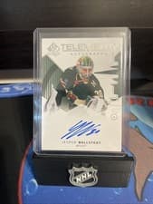 2024-25 SP Authentic Telemetry Autographs Jesper Wallstedt #T-JW card