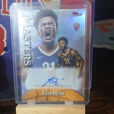 2024-25 Finest Masters Autographs Yves Missi #MA-YM card
