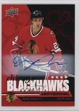 2025-26 Upper Deck Chicago Blackhawks Centennial Red Hot Autos Doug Wilson #39 card