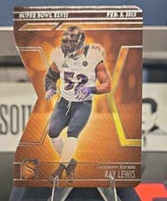 2025 Panini Silhouette Super Bowl Ray Lewis #17 card