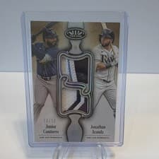 2026 Topps Tier One Dual Player Relics Jonathan Aranda #DPR-CA card