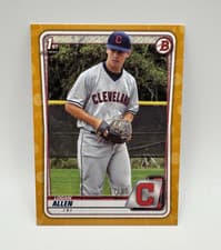 Logan Allen 2020 Bowman Draft 1st Edition card
