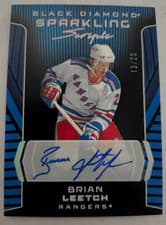 2025-26 Upper Deck Black Diamond Sparkling Scripts Brian Leetch #SS-BL card