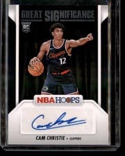 2024-25 Hoops Great SIGnificance Cam Christie #GS-CCC card