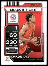 Oscar Da Silva 2025-26 Panini Contenders EuroLeague Base Season Ticket card