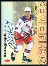 2025-26 Flair Autographics Braden Schneider #A-BS card