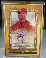 2025 Topps Gilded Collection Topps Gallery of Gold Autographs Mark McGwire #GOG-MMC card