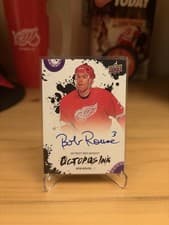 2025-26 Upper Deck Detroit Red Wings Centennial Octopus Ink Bob Rouse #OI-RO card