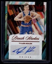2024-25 Panini Court Kings Brush Strokes Autographs Tyler Kolek #BR-KOL card