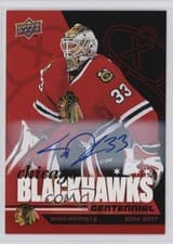 2025-26 Upper Deck Chicago Blackhawks Centennial Red Hot Autos Scott Darling #20 card