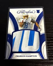 2025 Panini Flawless Debut Duals Omarion Hampton #17 card