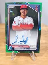 2024 Bowman Chrome Sapphire Edition Chrome Sapphire Prospect Autographs Juan Flores #CSPA-JF card