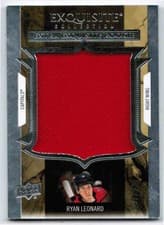 2025-26 Upper Deck Black Diamond Exquisite Extra Exquisite Rookie Jersey Ryan Leonard #ECER-RL card
