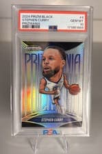 Stephen Curry 2024-25 Panini Prizm Black Prizmania card