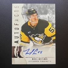 Noel Acciari 2025-26 Upper Deck Artifacts Autofacts card