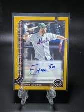 2025 Topps Update First Pitch Autographs Eitan Levine #FPA-E card