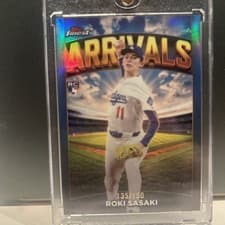 2025 Finest Arrivals Roki Sasaki #A-11 card