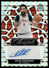 2024-25 Panini Mosaic Scripts Justin Champagnie #MS-JCW card