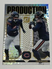 2025 Donruss Production Line Caleb Williams / Rome Odunze #17 card