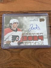 2024-25 Upper Deck Premier Premier Rookie Auto Jersey Jett Luchanko #PRA-JL card