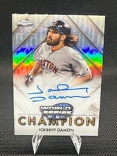 2025 Topps Chrome World Series Champion Autographs Johnny Damon #WSC-JD card