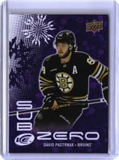 2024-25 Upper Deck Ice Sub Zero Stars David Pastrnak #16 card