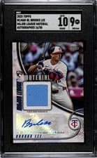 2025 Topps Major League Material Autographs Series One Brooks Lee #MLMAR-BL card