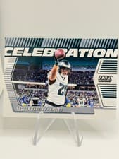 Saquon Barkley 2025 Panini Score Celebration card