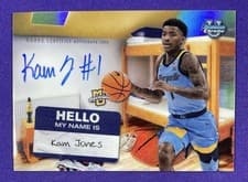 Kam Jones 2024-25 Bowman University Chrome Campus Dorm Signatures card