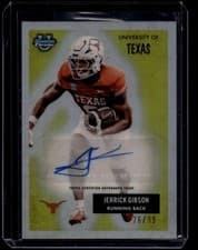 2025 Bowman University Chrome 1955 Bowman Football Autographs Jerrick Gibson #55AV-JG card