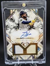 2025 Topps Diamond Icons Single Player Dual Autographed Relics Jackson Chourio #SPDRA-JC card