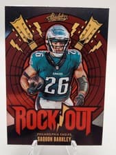 Saquon Barkley 2024 Panini Absolute Rock Out card