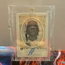 2025 Topps Allen & Ginter Carte de Visite Autographs Luisangel Acuña #CDVA-LA card