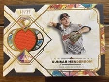 2025 Topps Diamond Icons Single Player Relics Gunnar Henderson #SPR-GH card