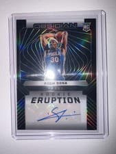 2024-25 Panini Obsidian Rookie Eruption Autographs Adem Bona #REA-ADM card