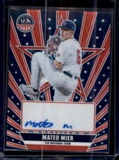 2025 Panini Stars & Stripes 13U/14U National Team Signatures Mateo Mier #NTS-MM