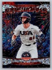 2026 Panini Stars & Stripes Prizm Fireworks Charlie Condon #2 card