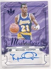 Michael Cooper 2024-25 Panini Court Kings Masterstrokes Autographs card