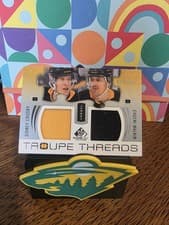 2025-26 SP Game Used Troupe Threads Sidney Crosby/Evgeni Malkin #TT-CM card