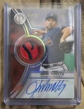 2025 Topps Tribute Threads Autograph Relics John Smoltz #TTTA-SMO card