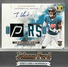 2025 Panini Impeccable Rookie Autographs Travis Hunter #25 card