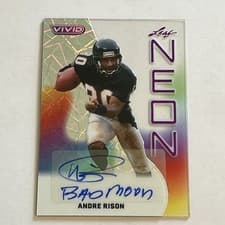 2025 Leaf Vivid Neon Autographs Andre Rison #NA-AR1 card