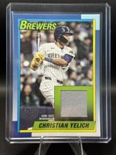 2025 Topps Update 1990 Topps Baseball Relics Christian Yelich #90RU-CY card