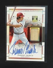 2025 Panini Impeccable Lumber Signatures Johnny Bench #28 card
