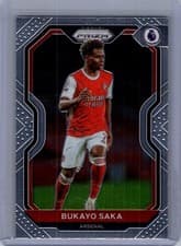 Bukayo Saka 2020 Panini Chronicles Prizm Premier League card