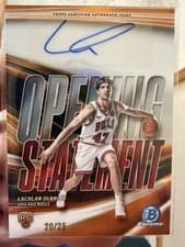 2025-26 Bowman Opening Statement Signatures Lachlan Olbrich #OS-LO card