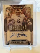 2025 Panini Prizm Draft Picks Sensational Signatures Jeremiah Owusu-Koramoah #38 card