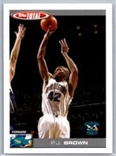 P.J. Brown 2004-05 Topps Total Base Set card