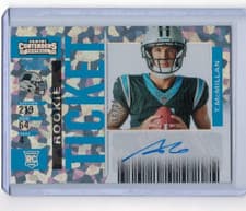 Tetairoa McMillan 2025 Panini Select Contenders Rookie Ticket card